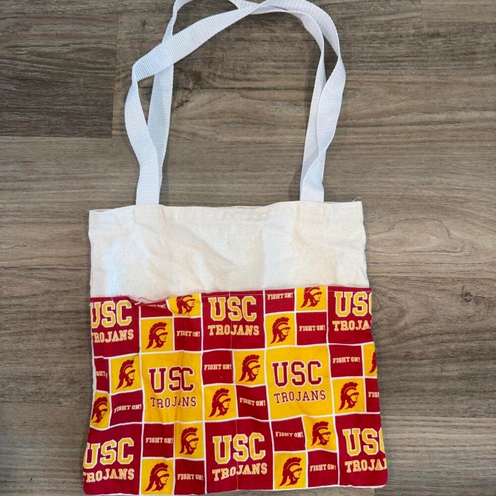 Usc trojans canvas tote bag